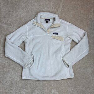 Patagonia Snap T Fleece Pullover Jacket cream/white Fleece Long Sleeve Size M